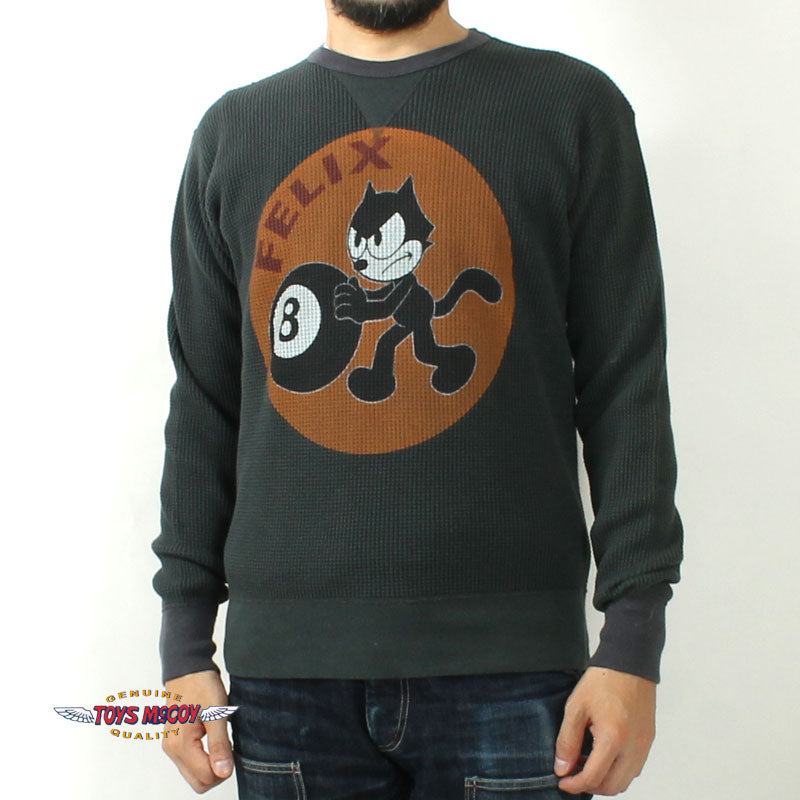 TOYS McCOY TMC2546 BIG WAFFLE CREW NECK SHIRT "FELIX 8 BALL"