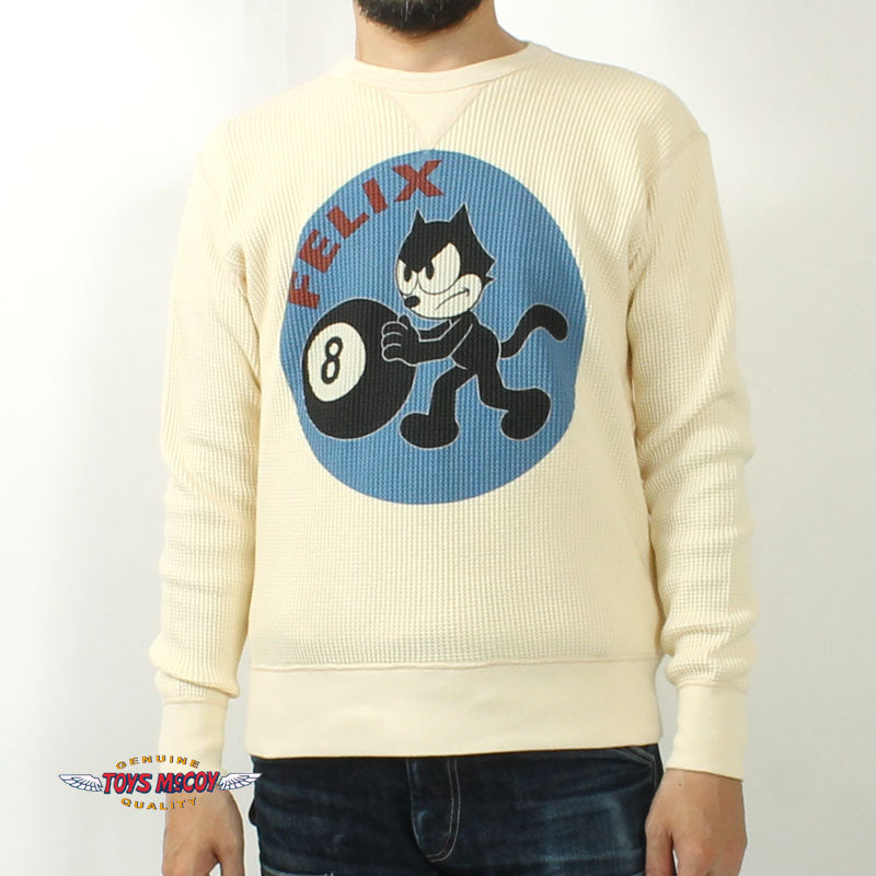 TOYS McCOY TMC2546 BIG WAFFLE CREW NECK SHIRT "FELIX 8 BALL"