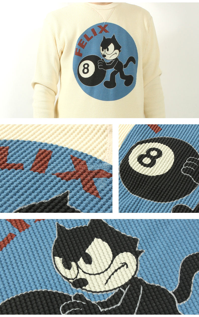 TOYS McCOY TMC2546 BIG WAFFLE CREW NECK SHIRT "FELIX 8 BALL"