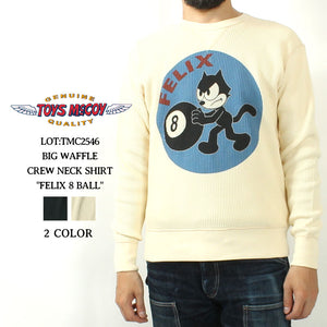 TOYS McCOY TMC2546 BIG WAFFLE CREW NECK SHIRT "FELIX 8 BALL"