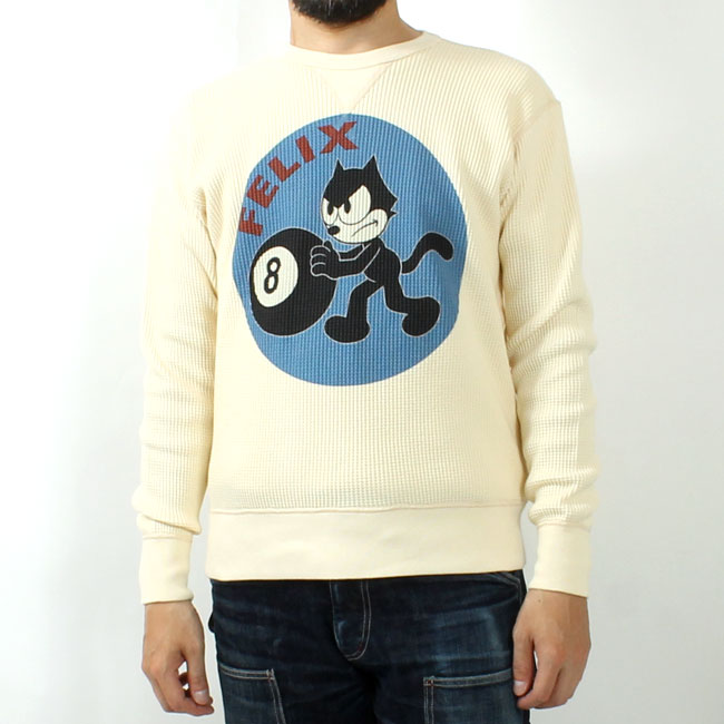 TOYS McCOY TMC2546 BIG WAFFLE CREW NECK SHIRT "FELIX 8 BALL"