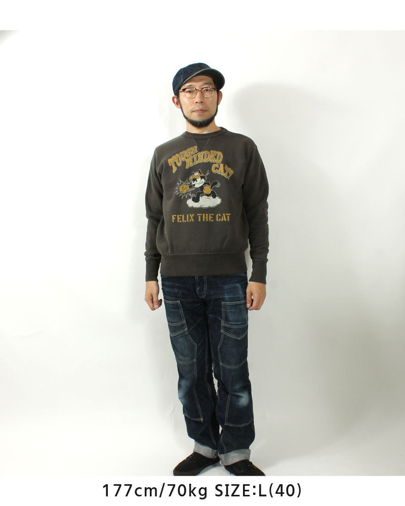 TOYS McCOY  TMC2547  HEAVYWEIGHT SWEAT SHIRT FELIX THE CAT "TOUGH MINDED CAT!"