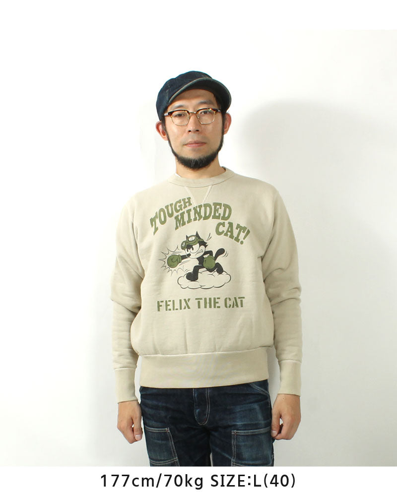 TOYS McCOY  TMC2547  HEAVYWEIGHT SWEAT SHIRT FELIX THE CAT "TOUGH MINDED CAT!"
