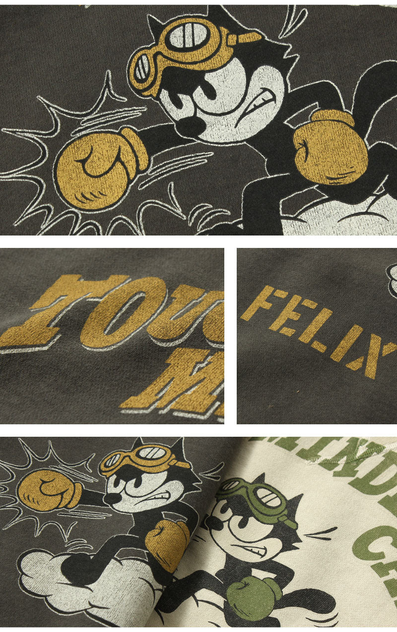 TOYS McCOY  TMC2547  HEAVYWEIGHT SWEAT SHIRT FELIX THE CAT "TOUGH MINDED CAT!"