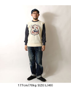 TOYS McCOY  BIG WAFFLE CREW NECK SHIRT SNOOPY "U.S.COAST GUARD" TMC2549