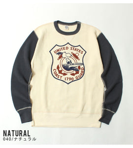 TOYS McCOY  BIG WAFFLE CREW NECK SHIRT SNOOPY "U.S.COAST GUARD" TMC2549