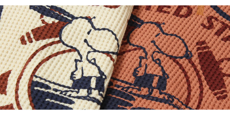 TOYS McCOY  BIG WAFFLE CREW NECK SHIRT SNOOPY "U.S.COAST GUARD" TMC2549