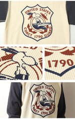 Load image into Gallery viewer, TOYS McCOY  BIG WAFFLE CREW NECK SHIRT SNOOPY &quot;U.S.COAST GUARD&quot; TMC2549
