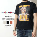画像をギャラリービューアに読み込む, TOYS McCOY Lot,TMC2619 S/S T-Shirt MARILYN MONROE TEE "100th ANNIVERSARY"
