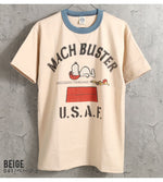 画像をギャラリービューアに読み込む, TOYS McCOY Lot,TMC2627 S/S T-Shirt PEANUTS TEE SNOOPY "MACH BUSTER U.S.A.F."

