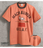 画像をギャラリービューアに読み込む, TOYS McCOY Lot,TMC2627 S/S T-Shirt PEANUTS TEE SNOOPY "MACH BUSTER U.S.A.F."
