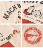 画像をギャラリービューアに読み込む, TOYS McCOY Lot,TMC2627 S/S T-Shirt PEANUTS TEE SNOOPY "MACH BUSTER U.S.A.F."
