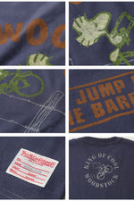 画像をギャラリービューアに読み込む, TOYS McCOY Lot,TMC2628 S/S T-Shirt PEANUTS TEE "WOODSTOCK KING OF COOL"
