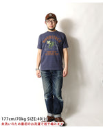 画像をギャラリービューアに読み込む, TOYS McCOY Lot,TMC2628 S/S T-Shirt PEANUTS TEE "WOODSTOCK KING OF COOL"
