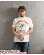 画像をギャラリービューアに読み込む, TOYS McCOY Lot,TMC2628 S/S T-Shirt PEANUTS TEE "WOODSTOCK KING OF COOL"
