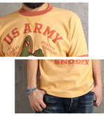 Load image into Gallery viewer, TOYS McCOY Lot,TMC2629 S/S T-Shirt PEANUTS TEE SNOOPY "U S ARMY"

