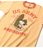Load image into Gallery viewer, TOYS McCOY Lot,TMC2629 S/S T-Shirt PEANUTS TEE SNOOPY "U S ARMY"
