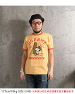 Load image into Gallery viewer, TOYS McCOY Lot,TMC2629 S/S T-Shirt PEANUTS TEE SNOOPY "U S ARMY"
