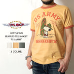 Load image into Gallery viewer, TOYS McCOY Lot,TMC2629 S/S T-Shirt PEANUTS TEE SNOOPY "U S ARMY"
