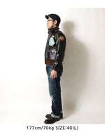 Load image into Gallery viewer, TOYS McCOY TMJ2517 TYPE A-2 ROUGH WEAR CLOTHING CO. FLYING FORTRESS "THE BODY" Leather Flight Jacket, Type A-2, 2025 Custom Model
