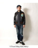 Load image into Gallery viewer, TOYS McCOY TMJ2517 TYPE A-2 ROUGH WEAR CLOTHING CO. FLYING FORTRESS "THE BODY" Leather Flight Jacket, Type A-2, 2025 Custom Model

