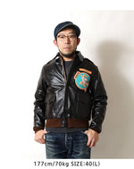 Load image into Gallery viewer, TOYS McCOY TMJ2517 TYPE A-2 ROUGH WEAR CLOTHING CO. FLYING FORTRESS "THE BODY" Leather Flight Jacket, Type A-2, 2025 Custom Model
