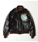 Load image into Gallery viewer, TOYS McCOY TMJ2517 TYPE A-2 ROUGH WEAR CLOTHING CO. FLYING FORTRESS "THE BODY" Leather Flight Jacket, Type A-2, 2025 Custom Model
