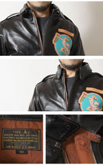 Load image into Gallery viewer, TOYS McCOY TMJ2517 TYPE A-2 ROUGH WEAR CLOTHING CO. FLYING FORTRESS "THE BODY" Leather Flight Jacket, Type A-2, 2025 Custom Model
