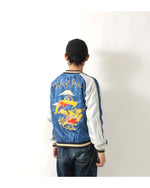 Load image into Gallery viewer, Tailor Toyo Lt,TT15491-119 Mid 1950s Style Acetate Souvenir Jacket &quot;WHITE EAGLE&quot; × &quot;GOLD DRAGON&quot;
