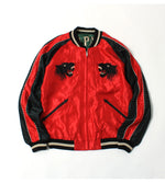 画像をギャラリービューアに読み込む, Tailor Toyo Lot,TT15491-165 Early 1950s - Mid 1950s Style Acetate Souvenir Jacket &quot;BLACK TIGER&quot; × &quot;GOLD DRAGON&quot;
