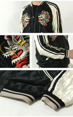 画像をギャラリービューアに読み込む, Taylor Toyo TT15682-119 Early 1950s Style Acetate Souvenir Jacket &quot;WHITE DRAGON&quot; × &quot;EAGLE&quot;
