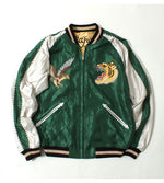 画像をギャラリービューアに読み込む, Taylor Toyo TT15682-145 Early 1950s Style Acetate Souvenir Jacket &quot;ROARING TIGER&quot; × &quot;JAPAN MAP&quot;
