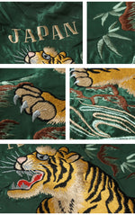 Load image into Gallery viewer, Taylor Toyo TT15682-145 Early 1950s Style Acetate Souvenir Jacket &quot;ROARING TIGER&quot; × &quot;JAPAN MAP&quot;
