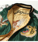 画像をギャラリービューアに読み込む, Taylor Toyo TT15682-145 Early 1950s Style Acetate Souvenir Jacket &quot;ROARING TIGER&quot; × &quot;JAPAN MAP&quot;
