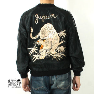 TAILOR TOYO Mid 1950s Style Acetate Souvenir Jacket "WHITE TIGER"×"GOLD DRAGON" TT15790-119