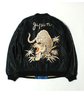TAILOR TOYO Mid 1950s Style Acetate Souvenir Jacket "WHITE TIGER"×"GOLD DRAGON" TT15790-119