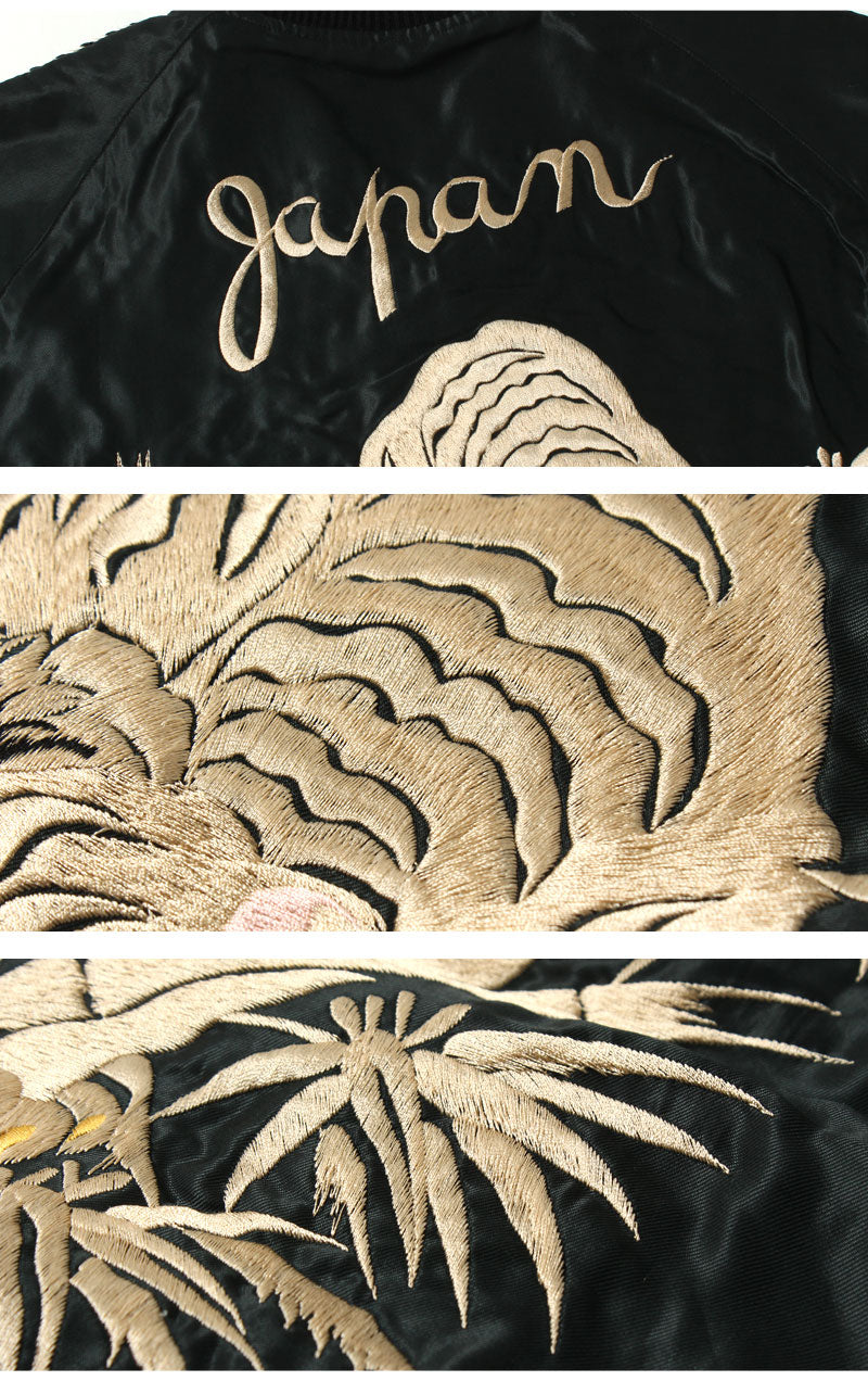 TAILOR TOYO Mid 1950s Style Acetate Souvenir Jacket "WHITE TIGER"×"GOLD DRAGON" TT15790-119
