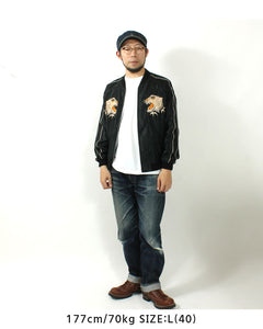 TAILOR TOYO Mid 1950s Style Acetate Souvenir Jacket "WHITE TIGER"×"GOLD DRAGON" TT15790-119