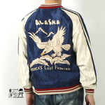 Load image into Gallery viewer, TAILOR TOYO  Late 1950s Style Acetate Souvenir Jacket &quot;ALASKAN EAGLE&quot;×&quot;DOG SLED&quot;  TT15790-128
