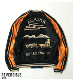 Load image into Gallery viewer, TAILOR TOYO  Late 1950s Style Acetate Souvenir Jacket &quot;ALASKAN EAGLE&quot;×&quot;DOG SLED&quot;  TT15790-128
