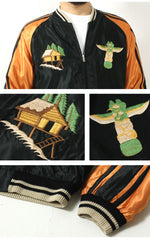 Load image into Gallery viewer, TAILOR TOYO  Late 1950s Style Acetate Souvenir Jacket &quot;ALASKAN EAGLE&quot;×&quot;DOG SLED&quot;  TT15790-128

