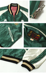 Load image into Gallery viewer, TAILOR TOYO  Mid 1950s Style Acetate Souvenir Jacket &quot;EAGLE &amp; TIGER&quot;×&quot;ROARING TIGER&quot; TT15790-145

