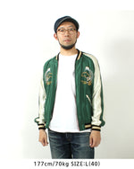 Load image into Gallery viewer, TAILOR TOYO  Mid 1950s Style Acetate Souvenir Jacket &quot;EAGLE &amp; TIGER&quot;×&quot;ROARING TIGER&quot; TT15790-145
