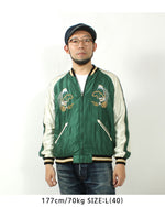 Load image into Gallery viewer, TAILOR TOYO  Mid 1950s Style Acetate Souvenir Jacket &quot;EAGLE &amp; TIGER&quot;×&quot;ROARING TIGER&quot; TT15790-145
