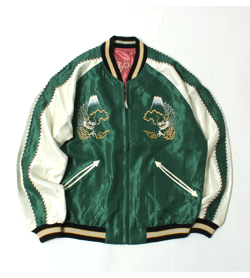TAILOR TOYO  Mid 1950s Style Acetate Souvenir Jacket "EAGLE & TIGER"×"ROARING TIGER" TT15790-145