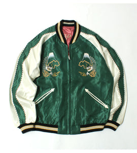 TAILOR TOYO  Mid 1950s Style Acetate Souvenir Jacket "EAGLE & TIGER"×"ROARING TIGER" TT15790-145