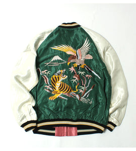 TAILOR TOYO  Mid 1950s Style Acetate Souvenir Jacket "EAGLE & TIGER"×"ROARING TIGER" TT15790-145