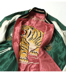 TAILOR TOYO  Mid 1950s Style Acetate Souvenir Jacket "EAGLE & TIGER"×"ROARING TIGER" TT15790-145