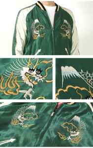TAILOR TOYO  Mid 1950s Style Acetate Souvenir Jacket "EAGLE & TIGER"×"ROARING TIGER" TT15790-145