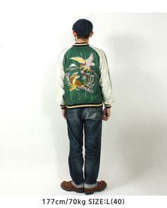 TAILOR TOYO  Mid 1950s Style Acetate Souvenir Jacket "EAGLE & TIGER"×"ROARING TIGER" TT15790-145
